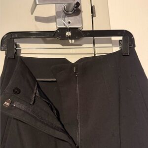Zara Black High-Waist Skirt with Concealed Front Closure